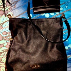 GUESS large, cross body purse AND wallet!